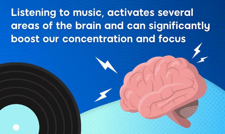 Ascoltare la musica attiva diverse aree del cervello e può aumentare di parecchio la nostra concentrazione e la nostra attenzione