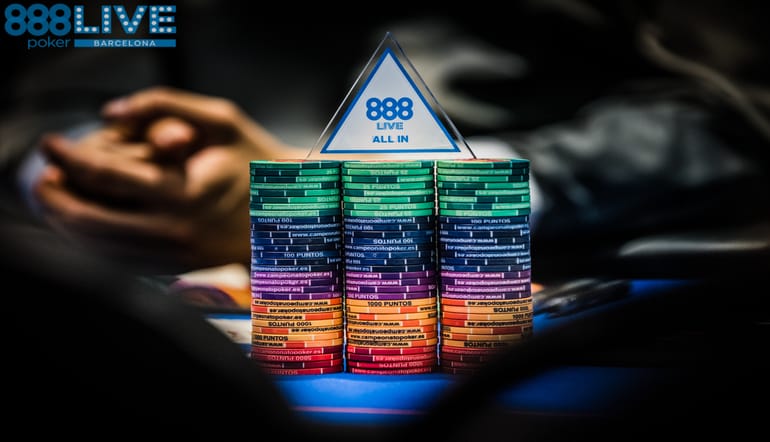 all in - live 888poker